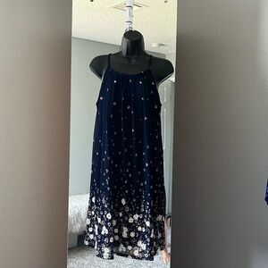 Casual navy blue dress